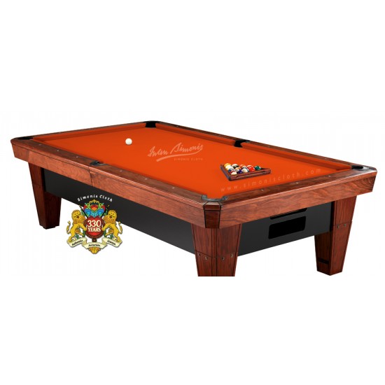 Τσόχα Αμερικάνικου Μπιλιάρδου Iwan Simonis 860 ORANGE (τιμή σετ μπιλιάρδου 9ft)