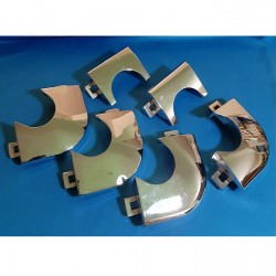 ΣΕΤ ΜΕΤΑΛΛΙΚΩΝ ΓΩΝΙΩΝ (4 + 2 ΤΕΜ) CHROME