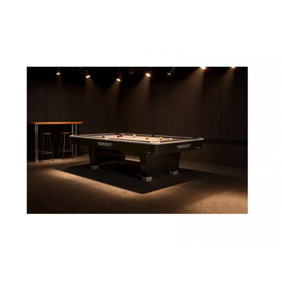 ΜΠΙΛΙΑΡΔΟ RASSON HERO 9FT BLACK ή SARUM STRAND GREY ΜΕ ΣΥΣΤΗΜΑ ΕΠΙΣΤΡΟΦΗΣ ΜΠΙΛΙΩΝ