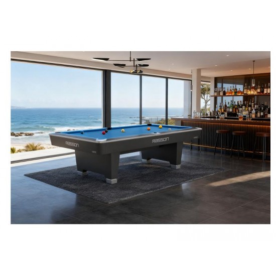 ΜΠΙΛΙΑΡΔΟ RASSON HERO 9FT BLACK ή SARUM STRAND GREY ΜΕ ΣΥΣΤΗΜΑ ΕΠΙΣΤΡΟΦΗΣ ΜΠΙΛΙΩΝ