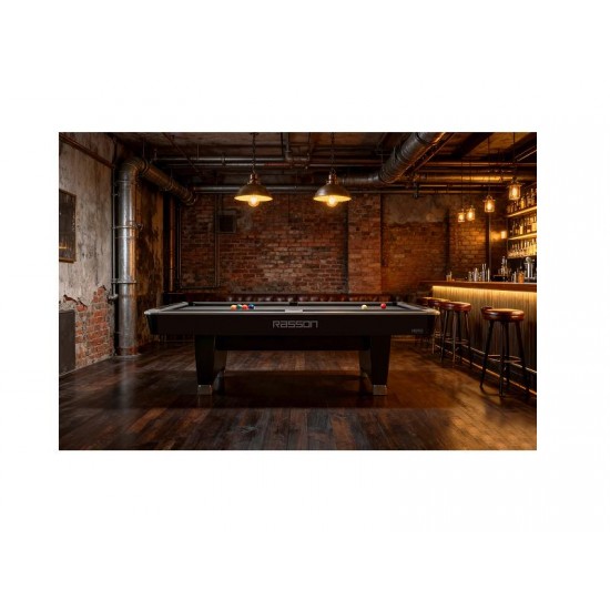 ΜΠΙΛΙΑΡΔΟ RASSON HERO 9FT BLACK ή SARUM STRAND GREY ΜΕ ΣΥΣΤΗΜΑ ΕΠΙΣΤΡΟΦΗΣ ΜΠΙΛΙΩΝ