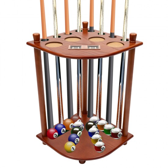 Στεκοθήκη Δαπέδου 8 Στεκών με Αριθμητήριο, Βάσεις Ποτηριών & Μπιλιών 