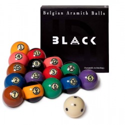 Μπάλες Αμερικάνικου Μπιλιάρδου Super Aramith 57,2mm Tournament TV Black - ΝΕΑ ΑΦΙΞΗ