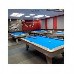 ΜΠΙΛΙΑΡΔΟ 9FT RASSON ACURRA GREY ΜΕ ΣΥΣΤΗΜΑ ΕΠΙΣΤΡΟΦΗΣ ΜΠΙΛΙΩΝ 