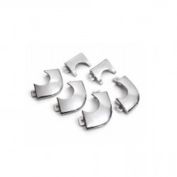 ΣΕΤ ΜΕΤΑΛΛΙΚΩΝ ΓΩΝΙΩΝ (4 + 2 ΤΕΜ) CHROME