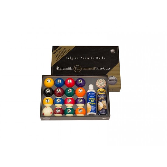 Μπάλες Αμερικάνικου Μπιλιάρδου Super Aramith 57,2mm US Tournament Value Pack - NEW