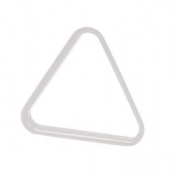 Τρίγωνο Αμερικάνικου Μπιλιάρδου Λευκό Πλαστικό για Μπάλες 57,2mm