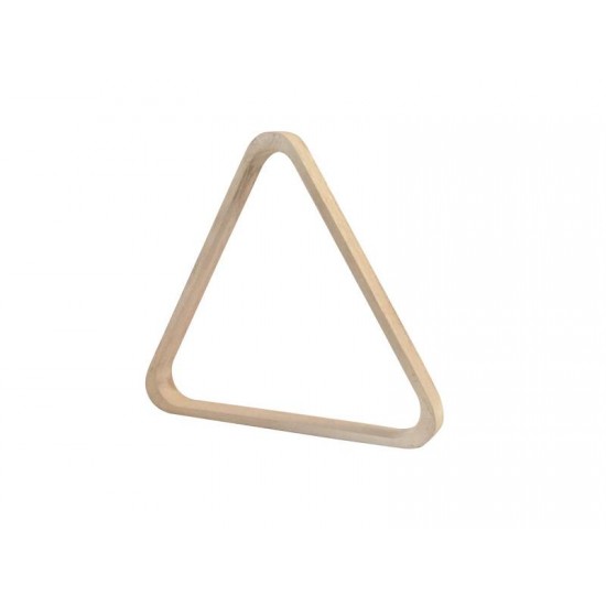 Τρίγωνο Αμερικάνικου Μπιλιάρδου Ξύλινο Λευκό για Μπάλες 57,2mm